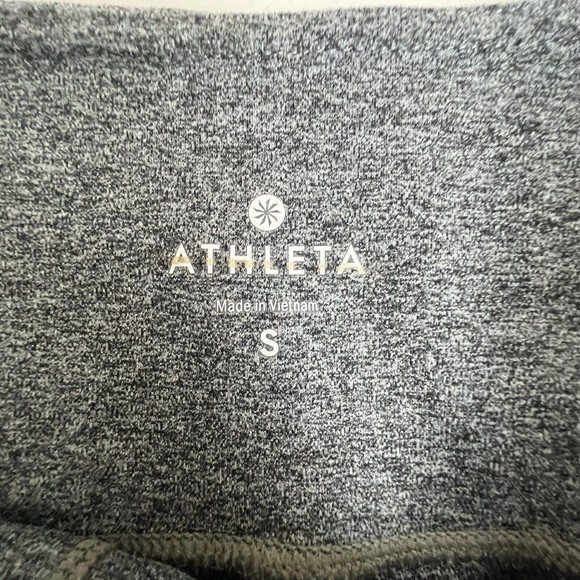 Athleta Womens Gray Salutation Heathered Gret Cropped Leggings Small - Picture 7 of 8